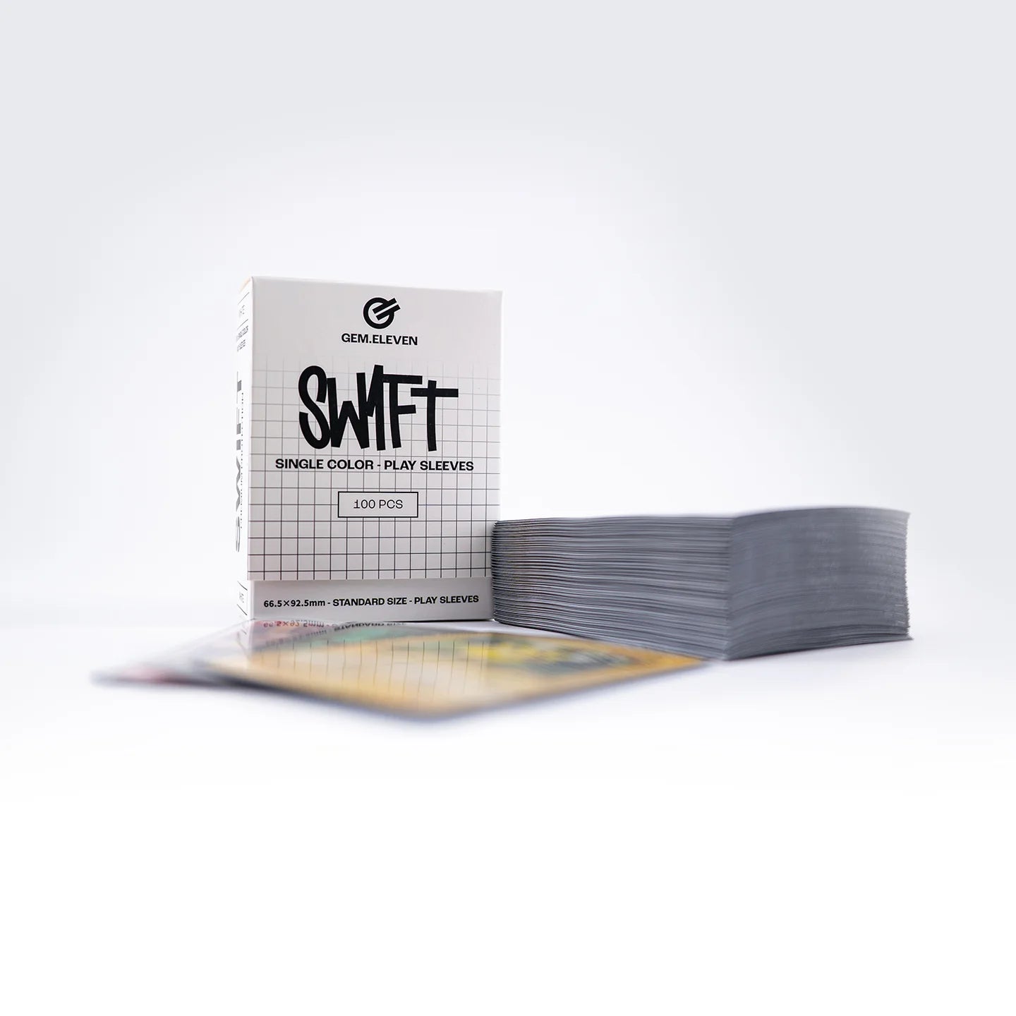 Gem.Eleven - Play Sleeves - Single Color - White/Weiß - Standart Size - 100 Stk.