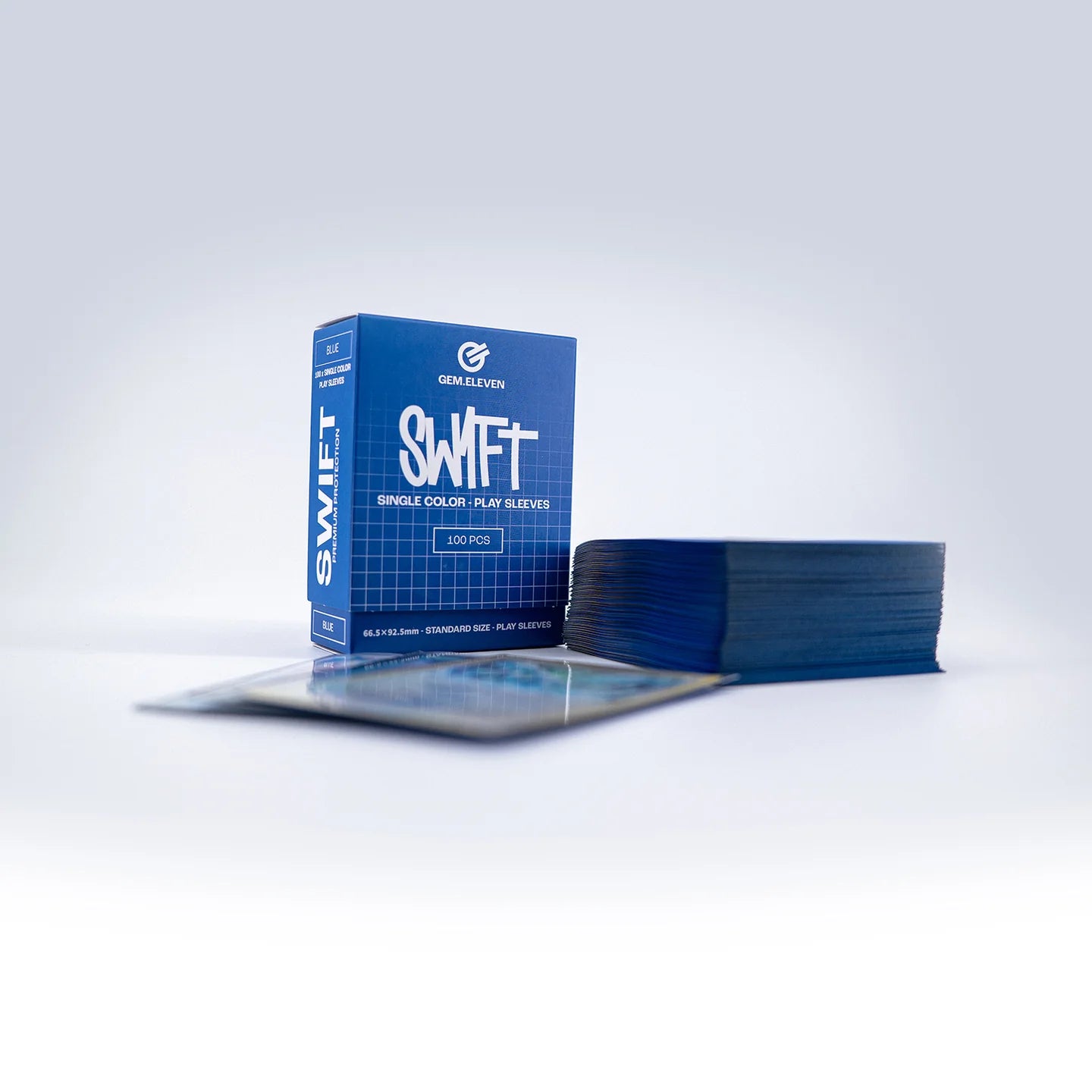 Gem.Eleven - Play Sleeves - Single Color - Blue/Blau - Standart Size - 100 Stk.