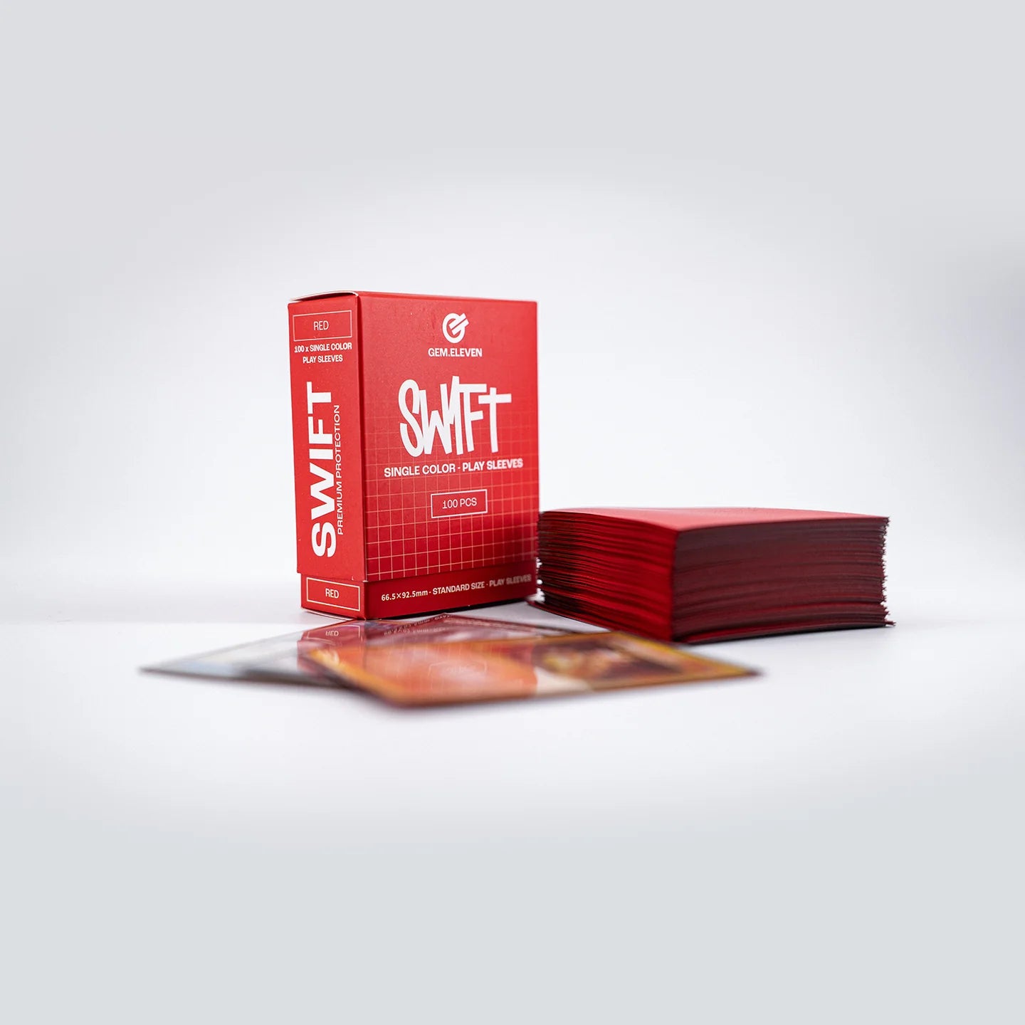 Gem.Eleven - Play Sleeves - Single Color - Red/Rot - Standart Size - 100 Stk.