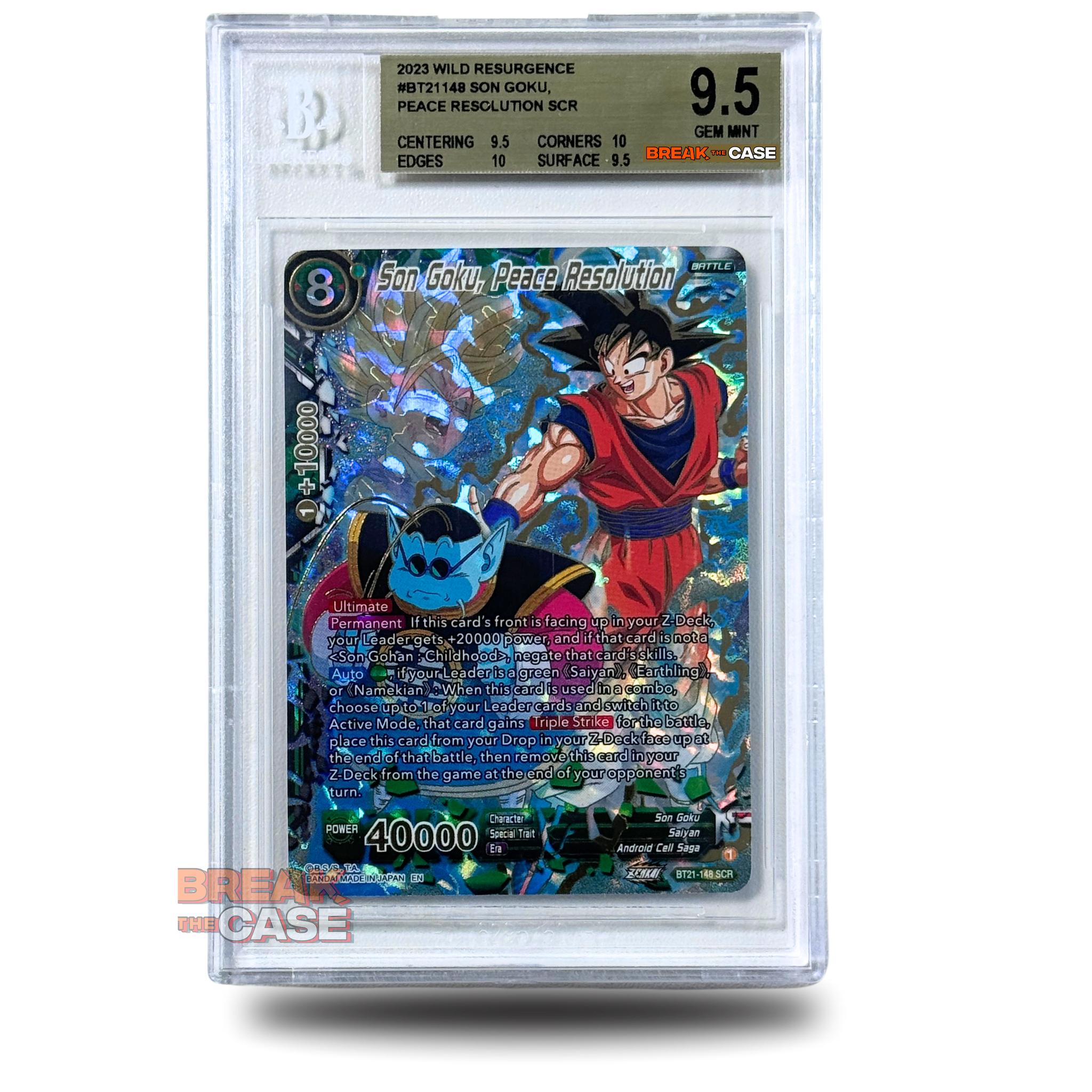 Son Goku, Peace Resoiution - (SCR) - BGS 9.5 GEM Mint