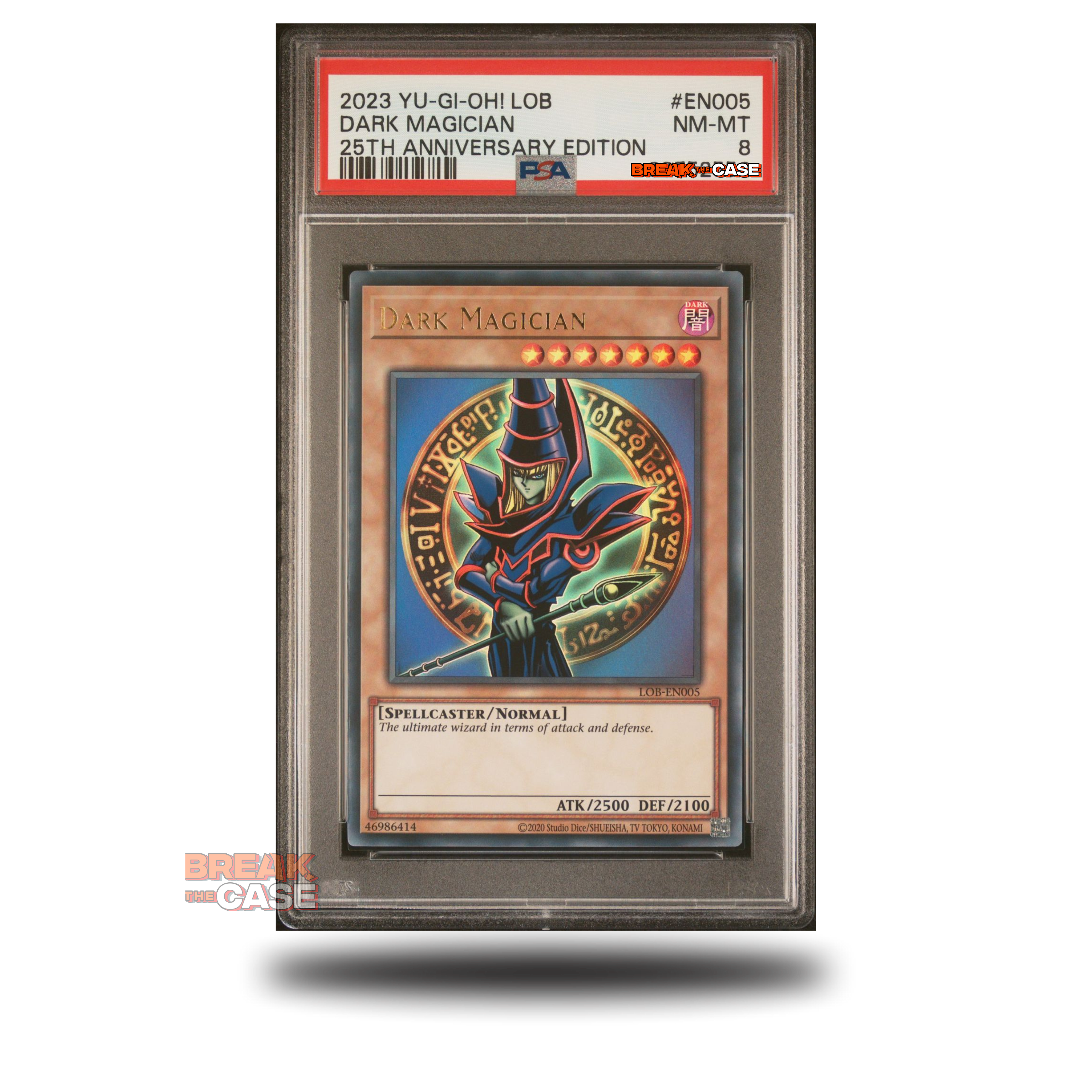 Dark Magician - LOB-EN005 - 25th Legends of Blue Eyes White Dragon - PSA 8 - Englisch