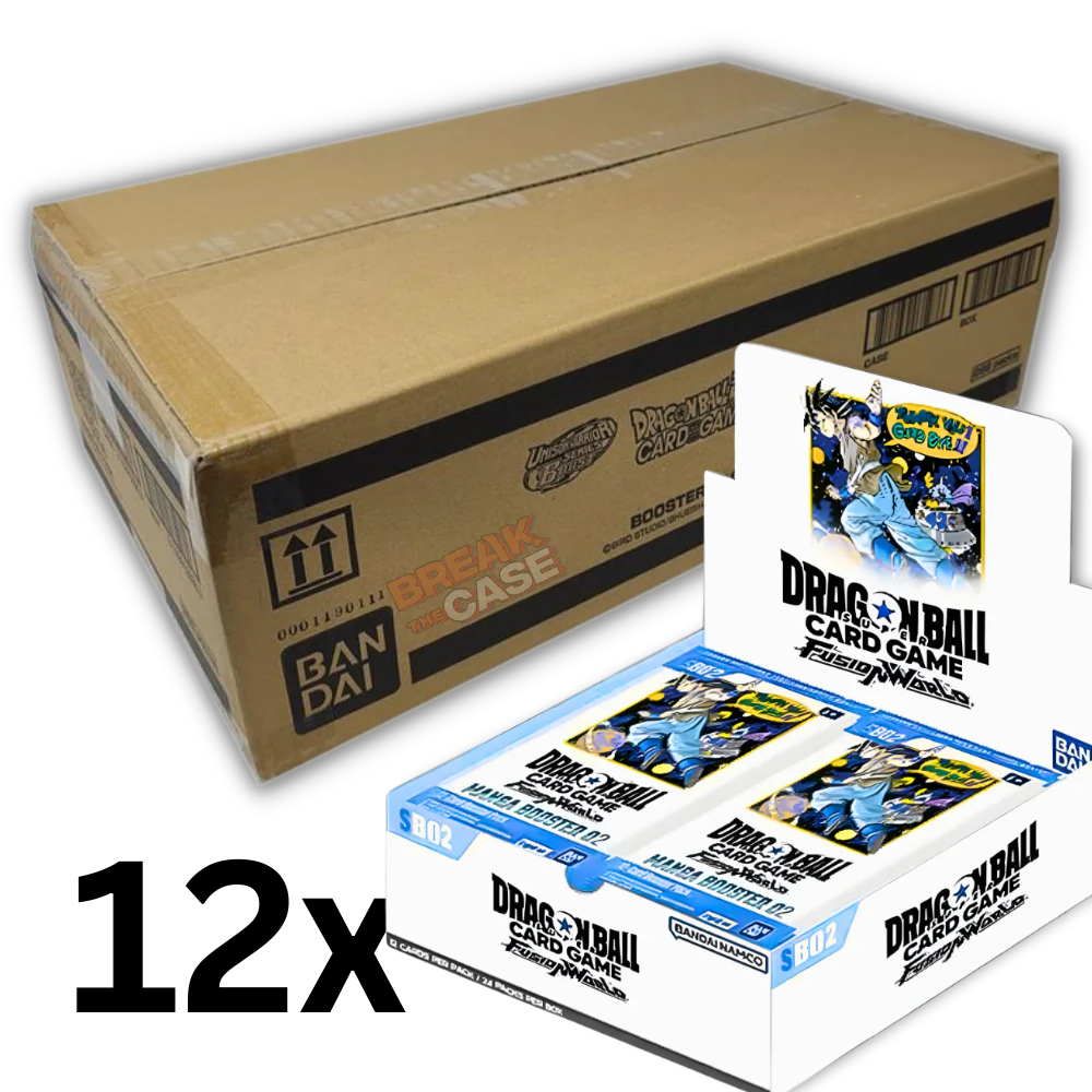 Dragon Ball Fusion World - SB02 - Manga Booster Case (12x Display) – Englisch