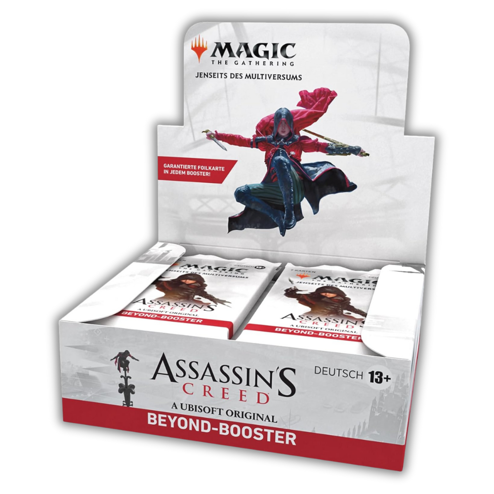 Magic The Gathering - MTG - Assassins Creed - Jenseits des Multiversums - Beyond Booster Box Display - Deutsch