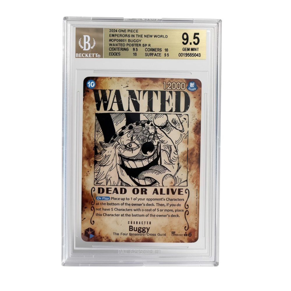 One Piece Card Game Buggy OP09-051 Wanted Poster SP R BGS 9.5 Gem Mint - Englisch (EN)