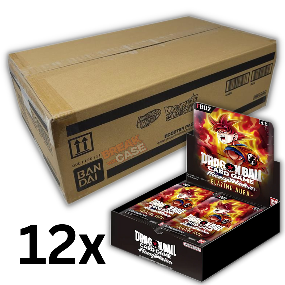 DBSCG - Fusion World - Blazing Aura - FB02 - CASE (12x Booster Display) - Englisch