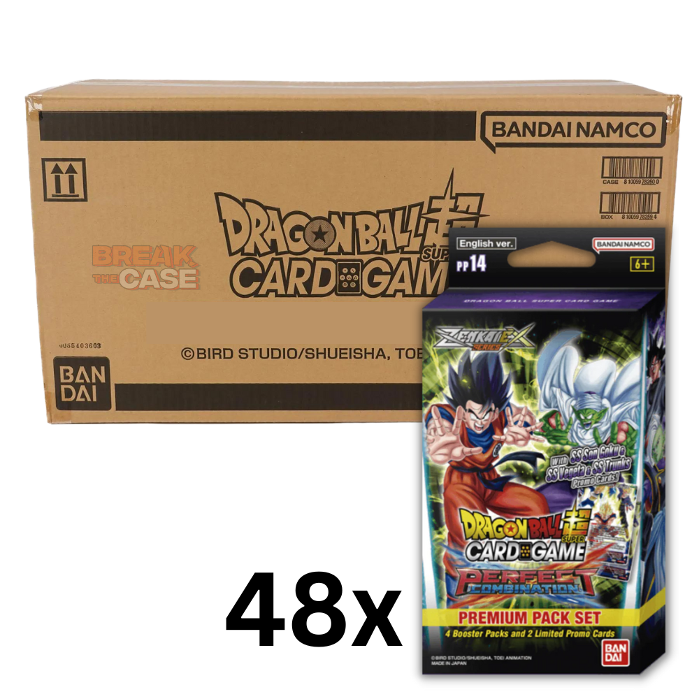 Dragon Ball Super Card Game - Perfect Combination - CASE (48x Premium Pack) PP14 - Englisch