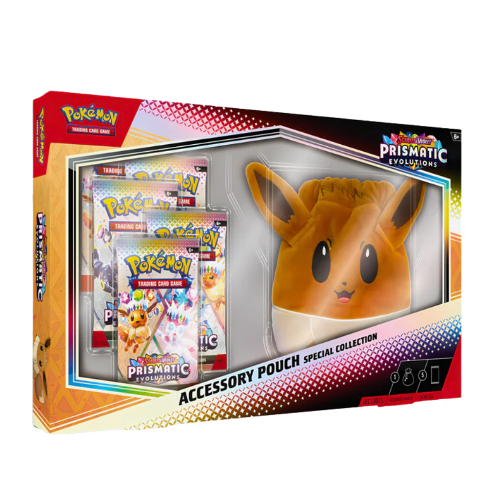 Pokémon SV8.5 Prismatic Evolutions Accessory Pouch Special Collection – Englisch