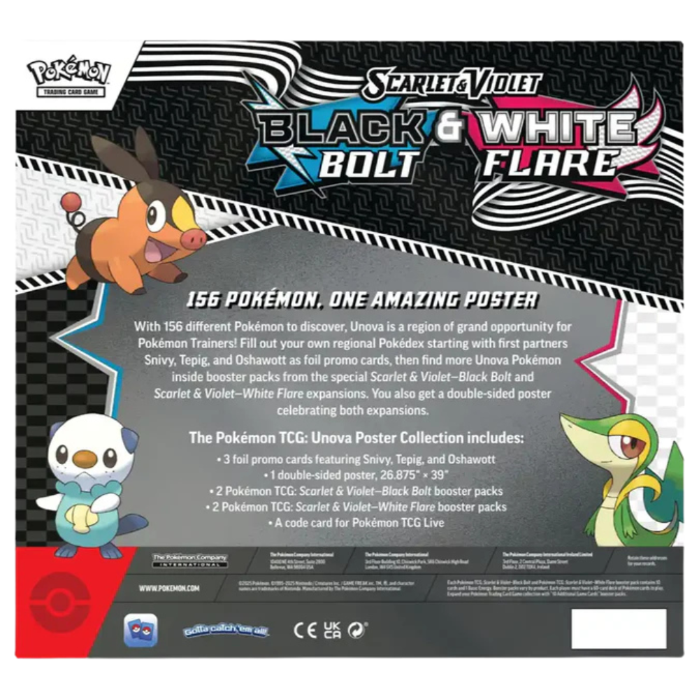 Pokemon - Black Bolt & White Flare - Unova Poster Collection (SV10.5) - Englisch
