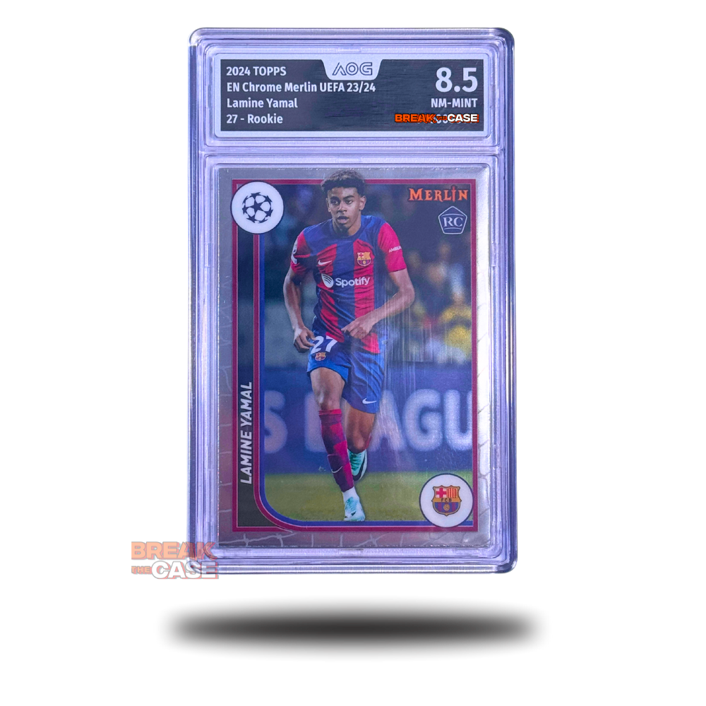 Lamine Yamal - Rookie RC#27 - Refractor - Topps Chrome Merlin Uefa 23/24 - AOG 8.5