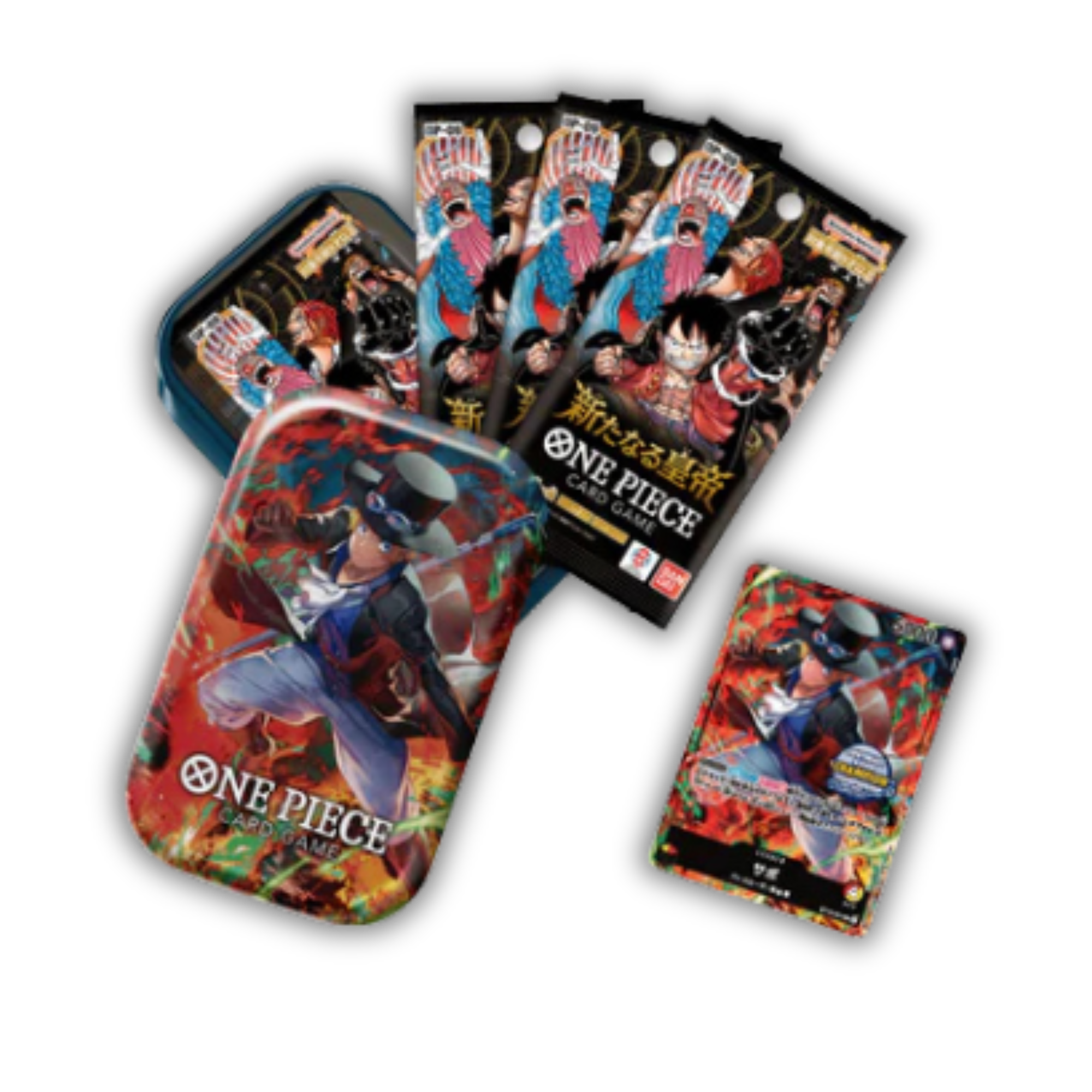 One Piece Card Game - TS01 - Mini-Tin Vol. 1 - Three Brothers - OP09 + Promo - Japanisch