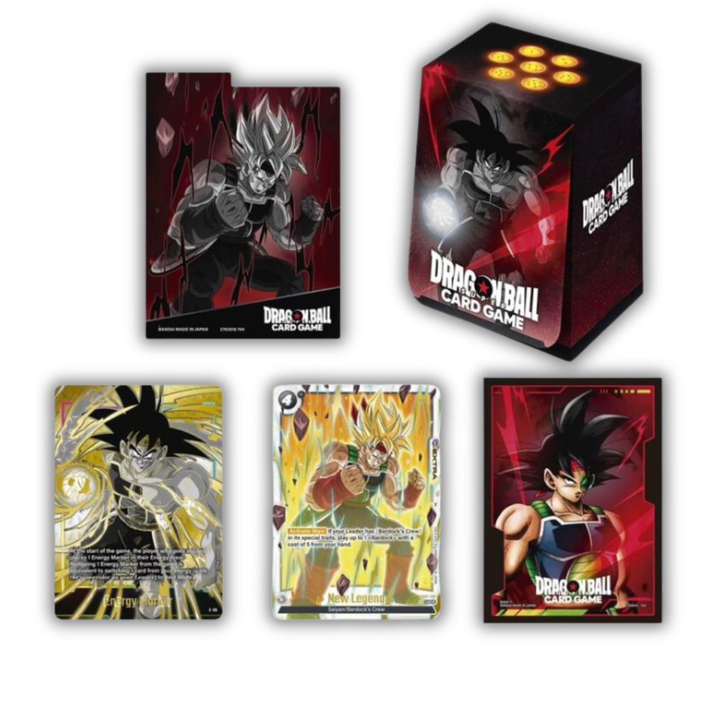 DBSCG - Fusion World - Official Card Case & Card Sleeves - Bardock - Englisch