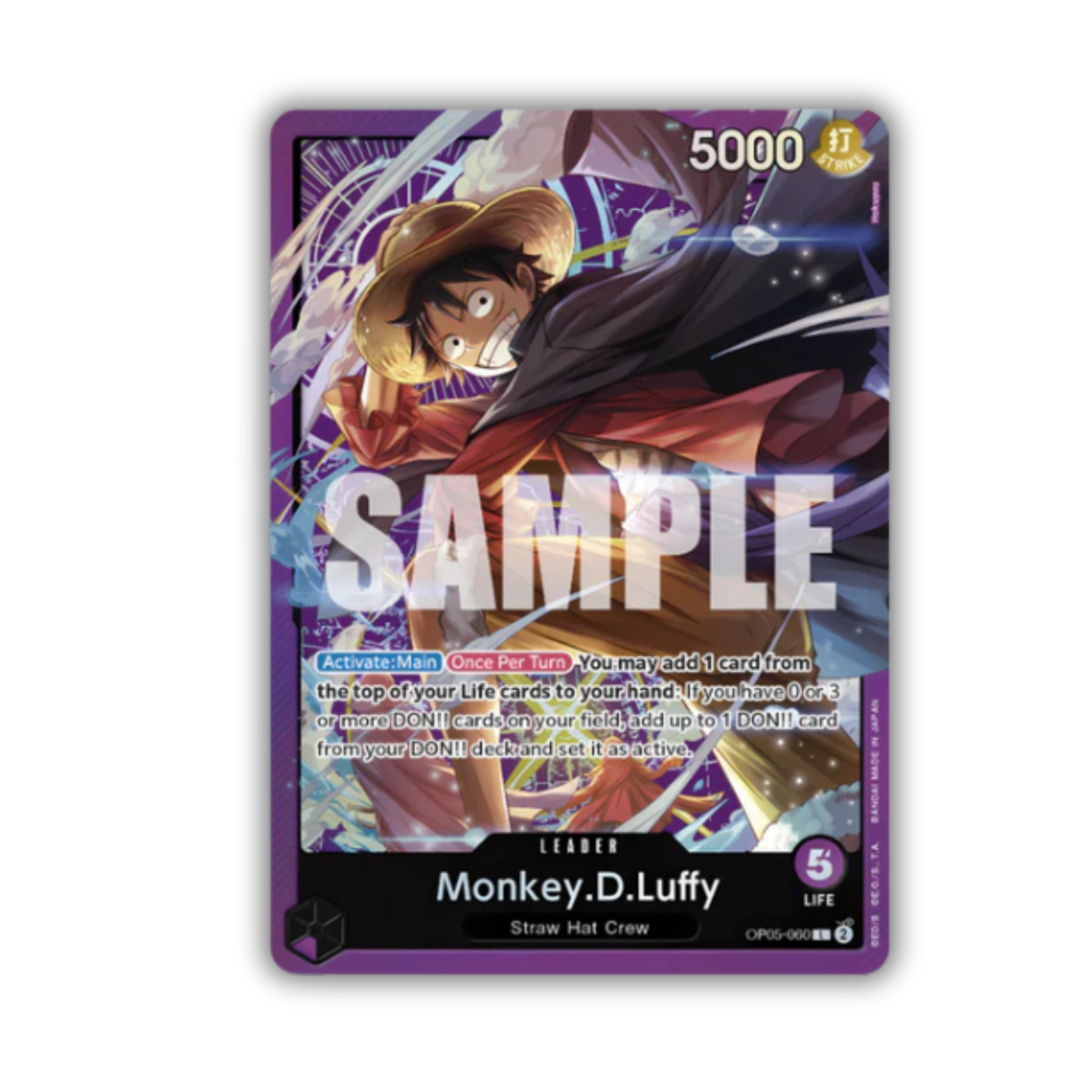 One Piece Card Game - Sound Loader - SL01 - Monkey.D.Luffy - Englisch