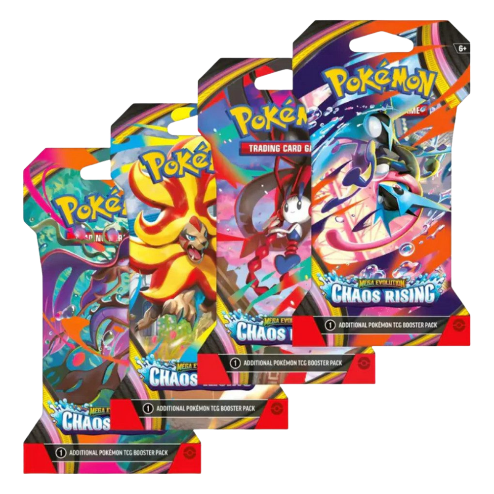 Pokemon - Chaos Rising - Mega Evolution - ME04 – Sleeved Booster Pack – Englisch