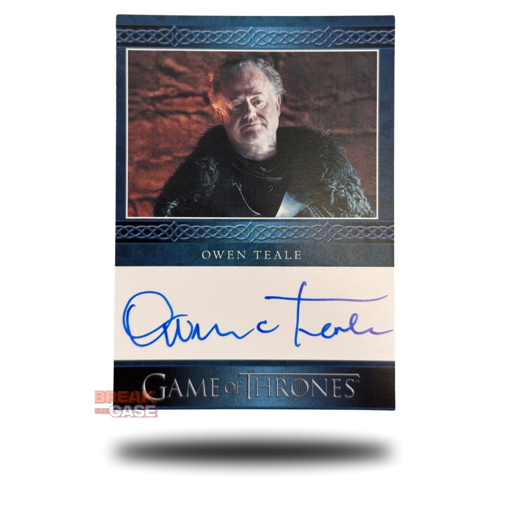 GoT: Legends of the Realm - Owen Teale / Ser Alliser Throne - Auto/Signatur