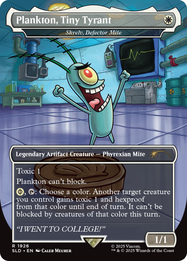 Magic The Gathering - Secret Lair - Spongebob Squarepants - Legends of Bikini Bottom Set - Englisch (7 Karten)
