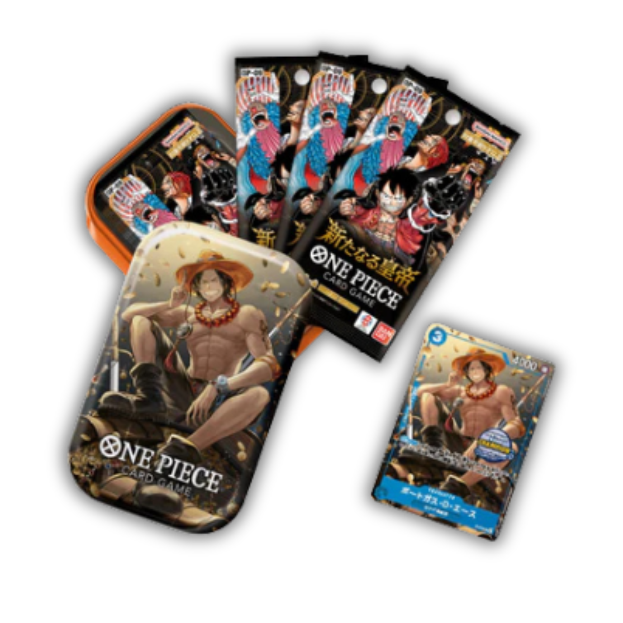 One Piece Card Game - TS01 - Mini-Tin Vol. 1 - Three Brothers - OP09 + Promo - Japanisch