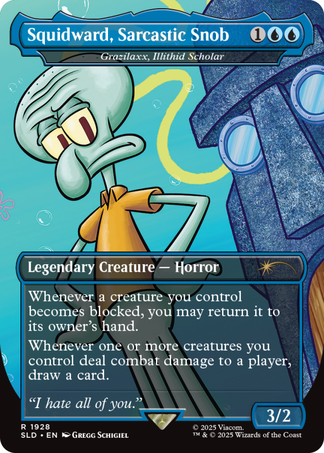 Magic The Gathering - Secret Lair - Spongebob Squarepants - Legends of Bikini Bottom Set - Englisch (7 Karten)