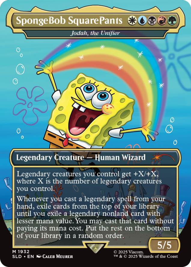 Magic The Gathering - Secret Lair - Spongebob Squarepants - Legends of Bikini Bottom Set - Englisch (7 Karten)