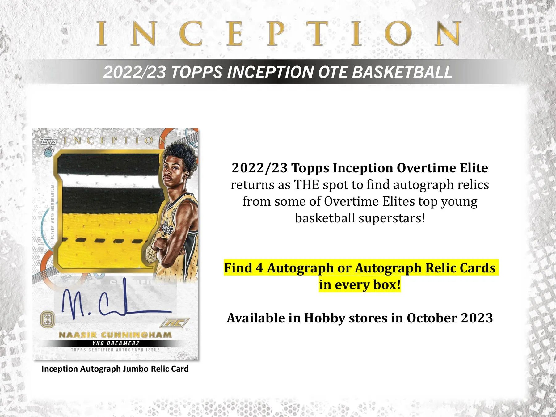 Topps Inception Overtime Elite Basketball Hobby Box - 2022/23
