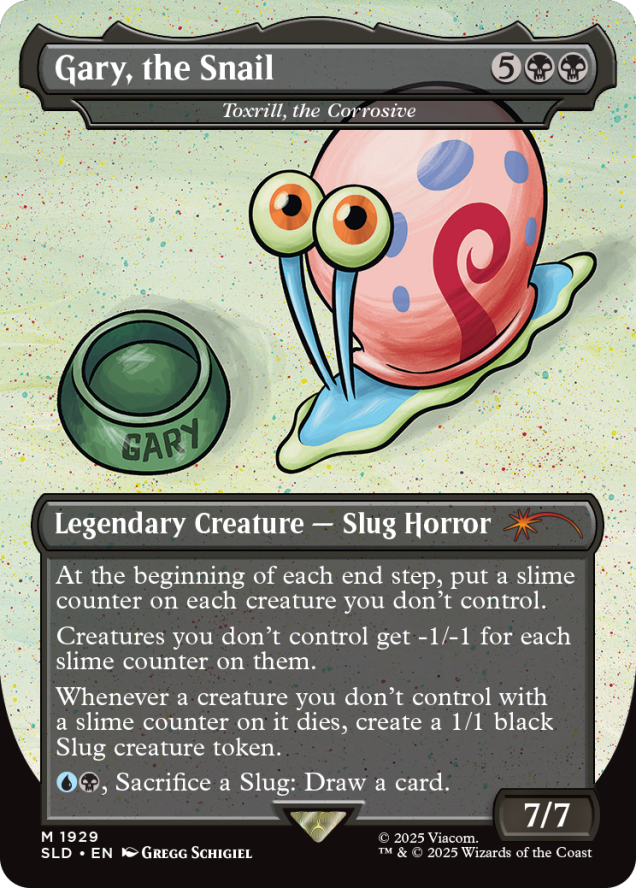Magic The Gathering - Secret Lair - Spongebob Squarepants - Legends of Bikini Bottom Set - Englisch (7 Karten)