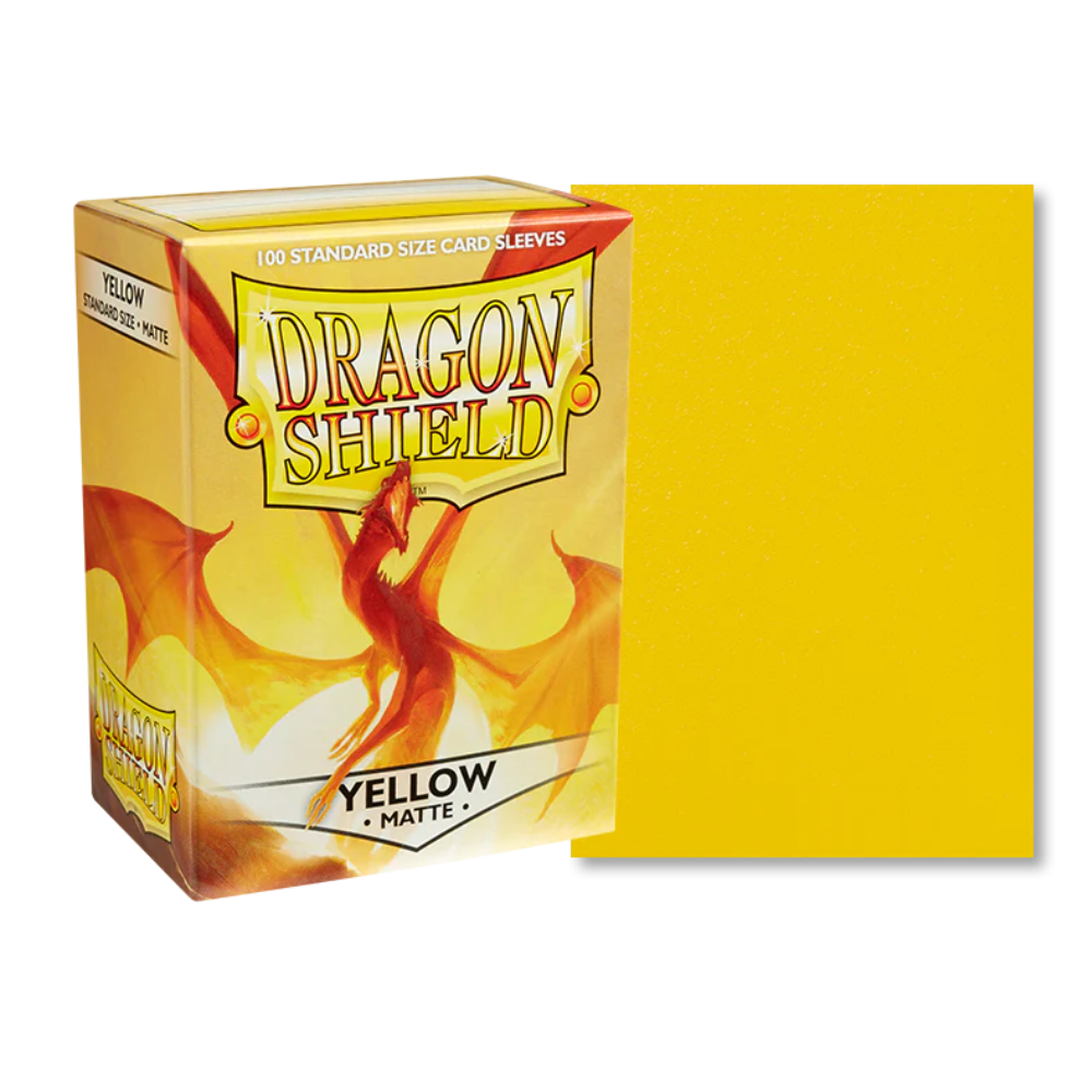 Dragon Shield - Card Sleeves - Matte Yellow (100x)