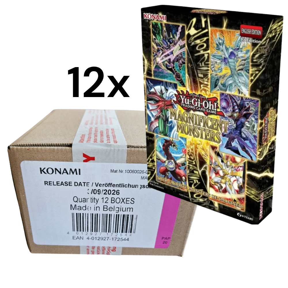 Yu-Gi-Oh! Magnificent Monsters Display mit 12 Boxen – 1. Auflage, sealed
