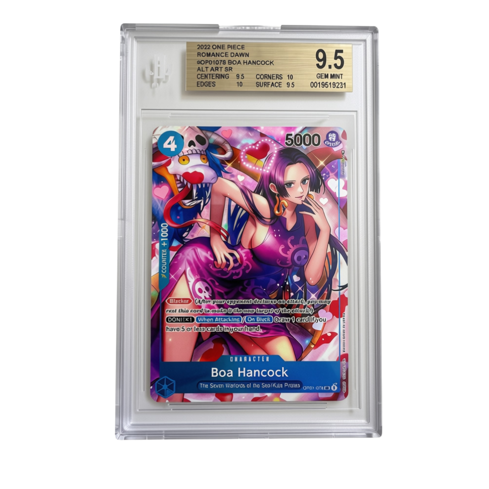 One Piece Card Game Boa Hancock Alt Art SR OP01-078 Romance Dawn BGS 9.5 Gem Mint - Englisch (EN)