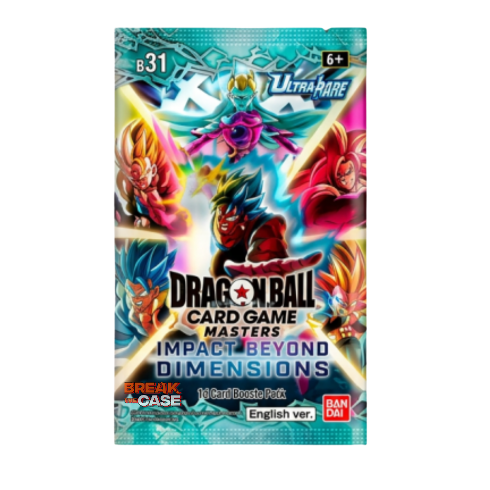Dragon Ball Super Card Game Masters - B-31 - Impact Beyond Dimensions - Booster – Englisch