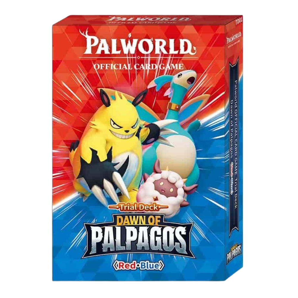 Palworld Card Game - Trial Pack Dawn of Palpagos - Red Blue - Starter Deck - Englisch