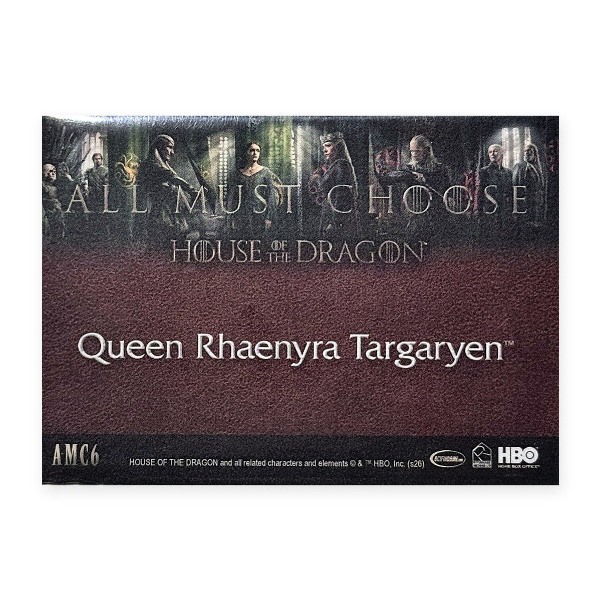Queen Rhaenyra Targaryen AMC6 HotD Series 2 Rückseite