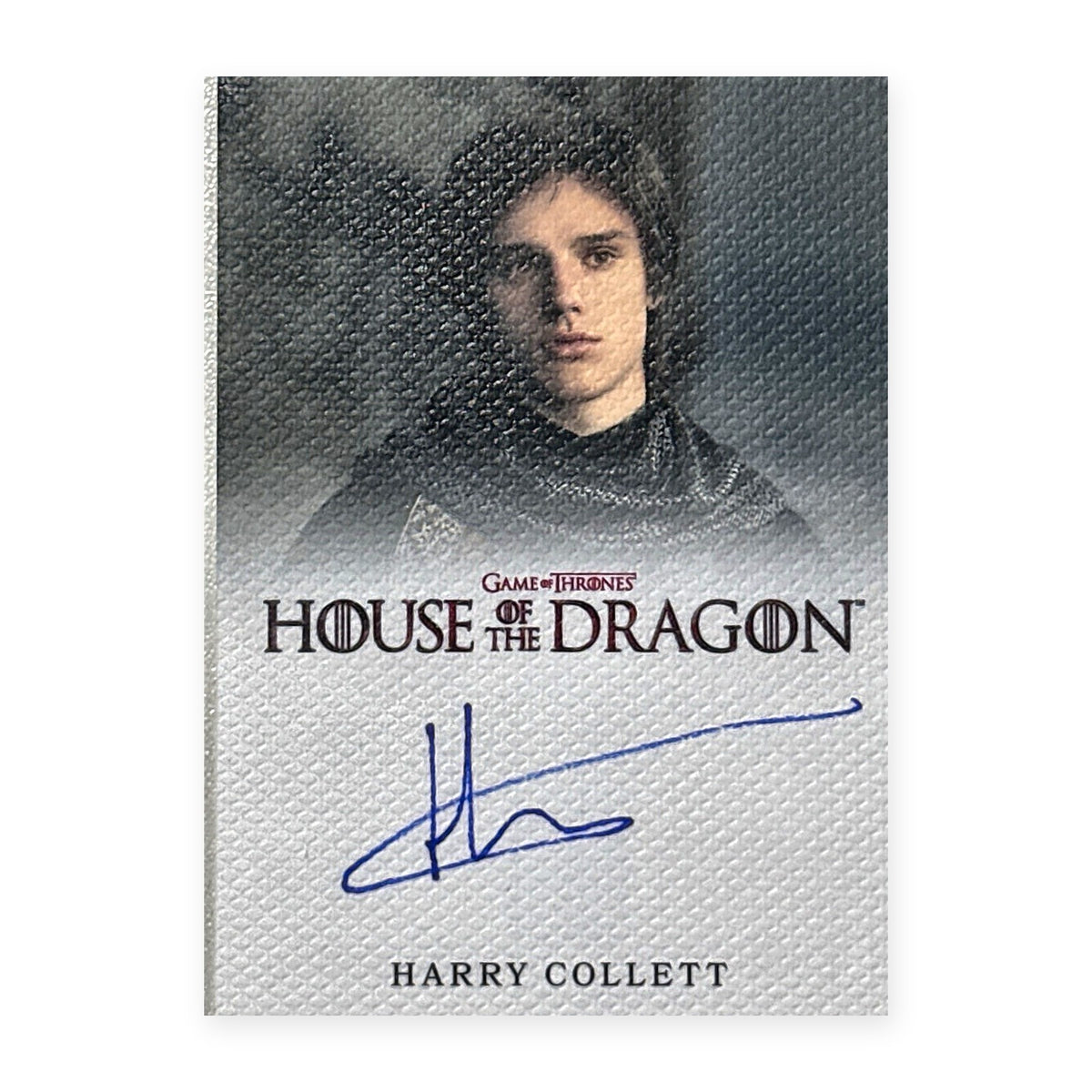 Harry Collett Prince Jacaerys Velaryon Autograph HotD Series 2 Vorderseite