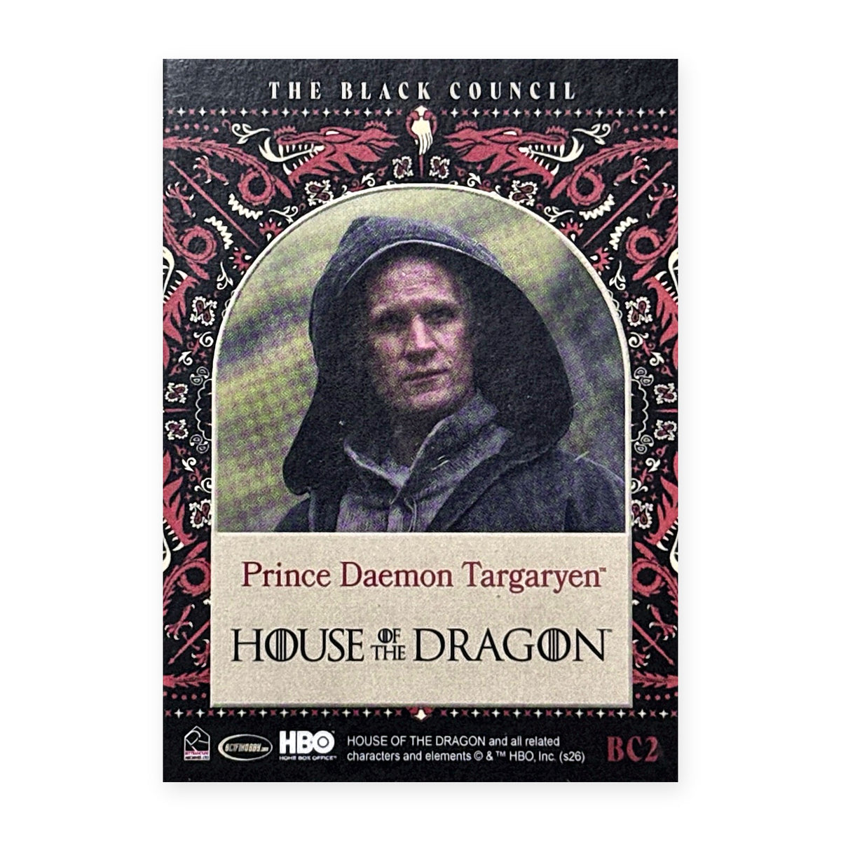 Prince Daemon Targaryen BC2 HotD Series 2 Rückseite