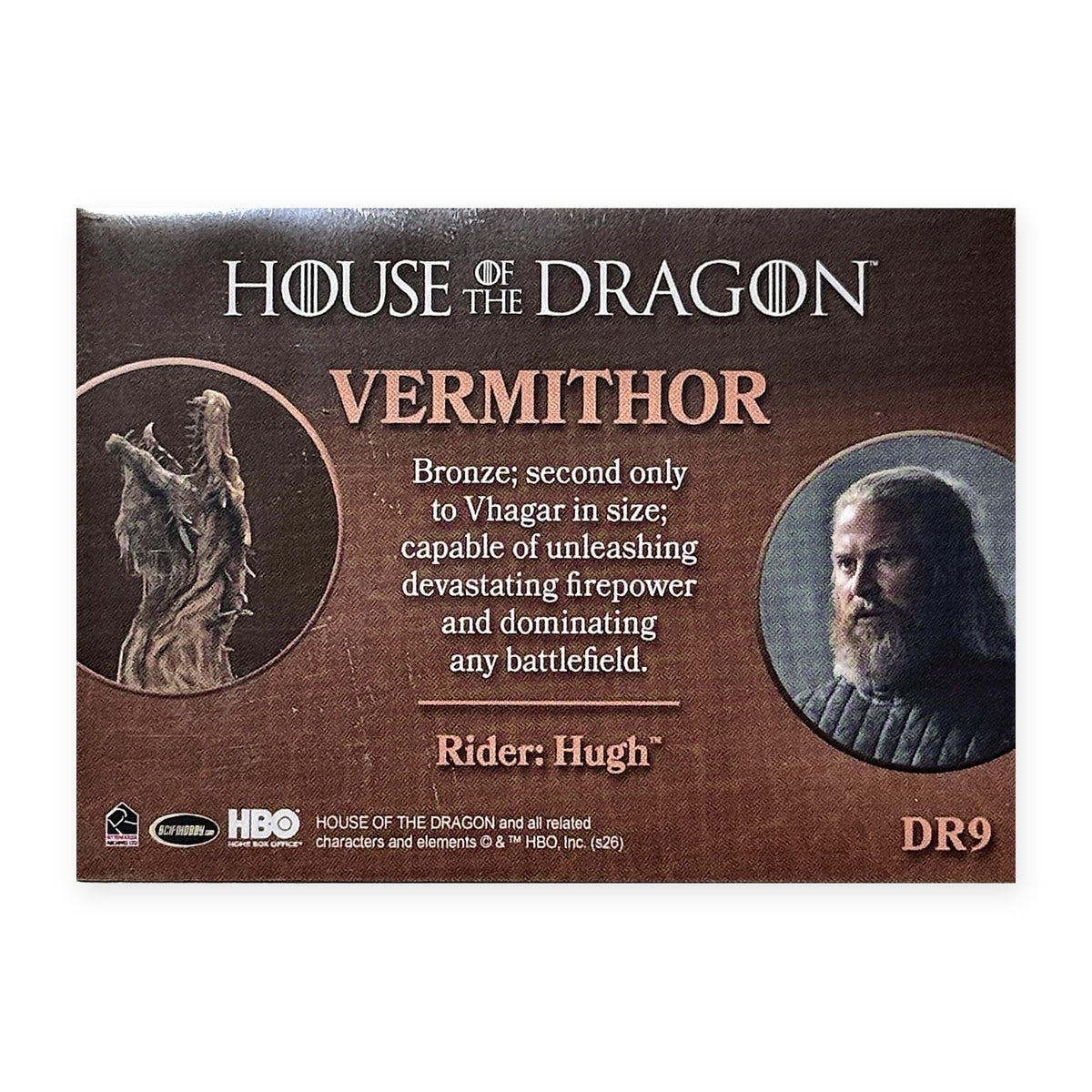 Vermithor & Hugh DR9 HotD Series 2 Rückseite