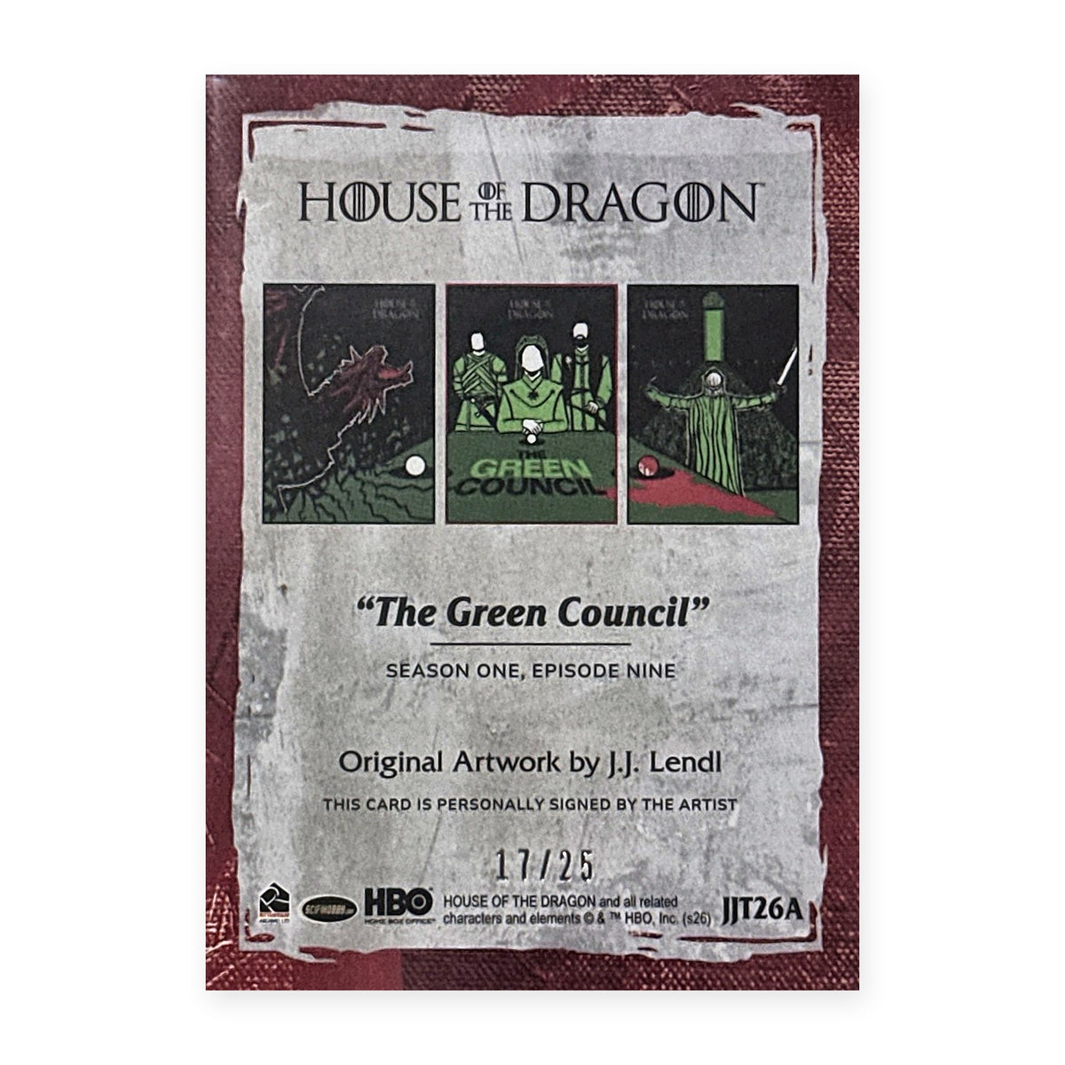 The Green Council JJT26A HotD Series 2 Rückseite