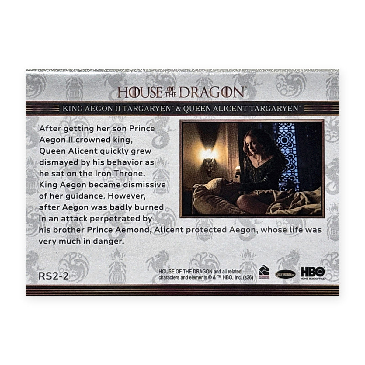 Aegon II & Alicent RS2-2 HotD Series 2 Rückseite