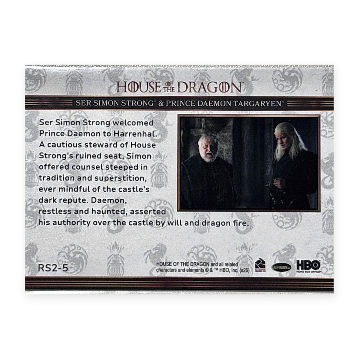 Simon Strong & Daemon RS2-5 HotD Series 2 Rückseite
