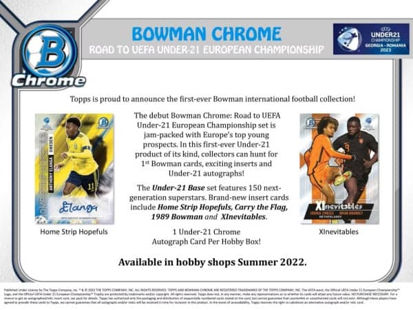 Topps - 2023 - Bowman Chrome - Road to UEFA Under-21 Championship - Booster