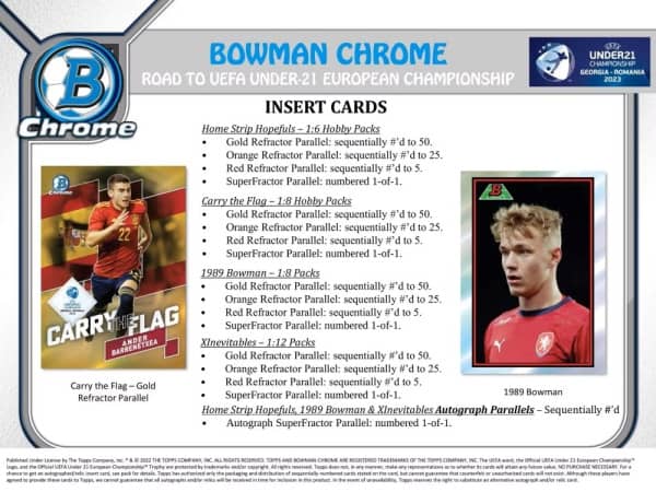 Topps - 2023 - Bowman Chrome - Road to UEFA Under-21 Championship - Booster