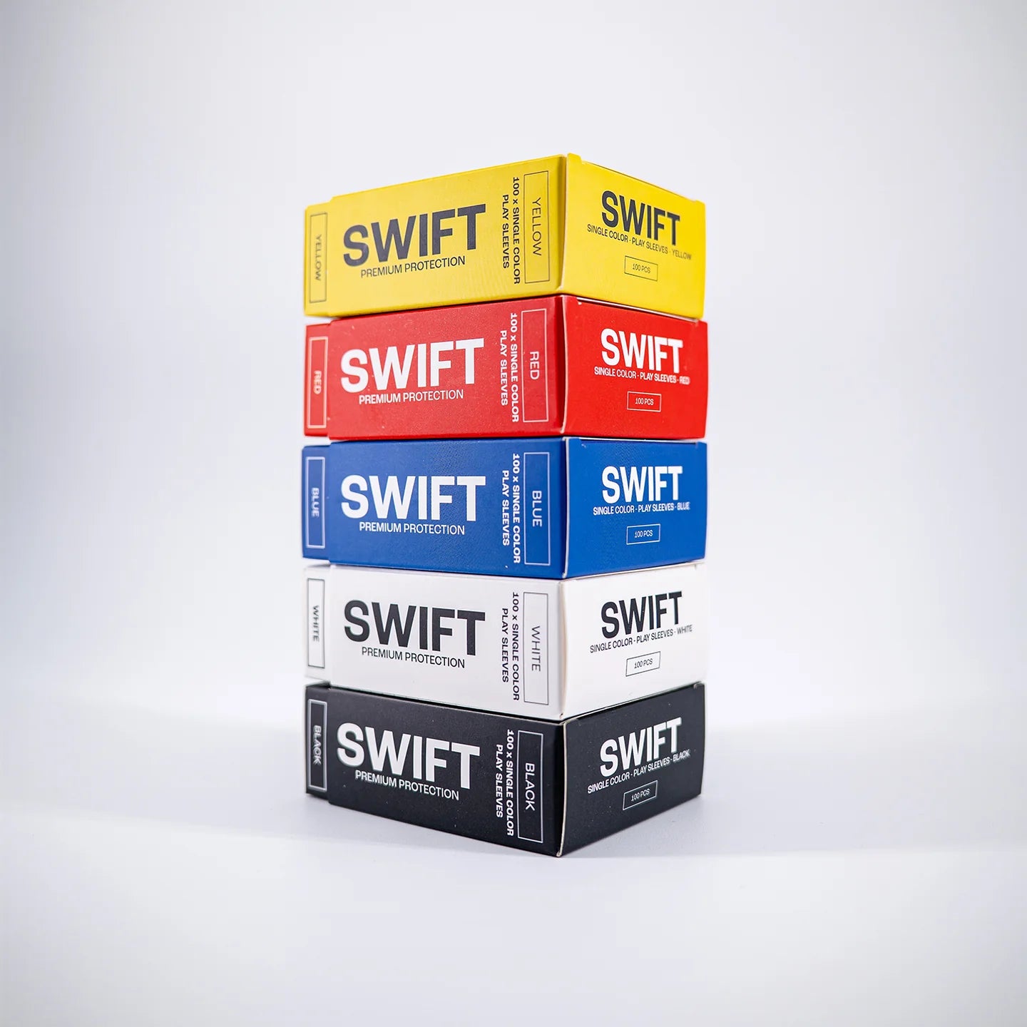 Gem.Eleven - Play Sleeves - Single Color - Black/Schwarz - Standart Size - 100 Stk.