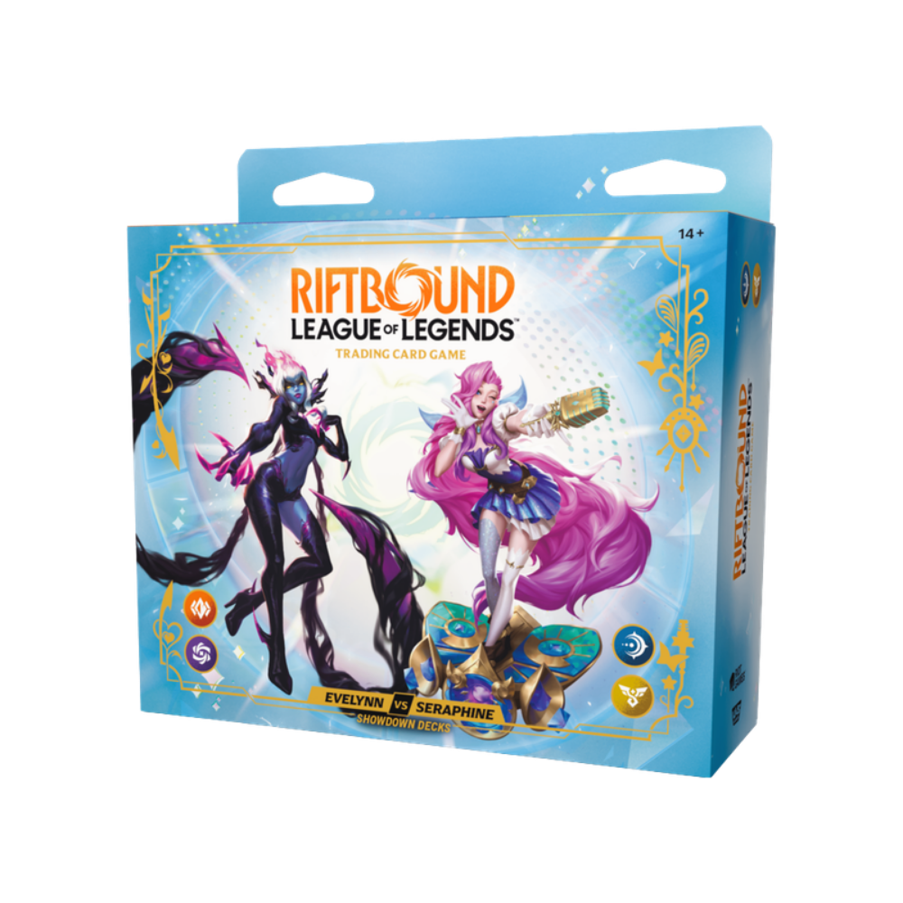 Riftbound Radiance Showdown Deck Evelynn vs Seraphine – Seitenansicht