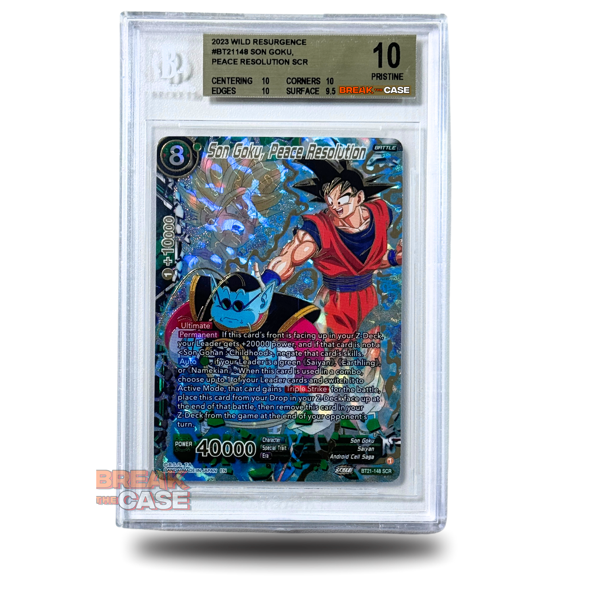 ドラゴンボールカード BGS9.5 Son Goku Peace Resolution Son Goku, Peace Resoiution - (SCR) - BGS 10 PRISTINE - Dragon Ball Sup