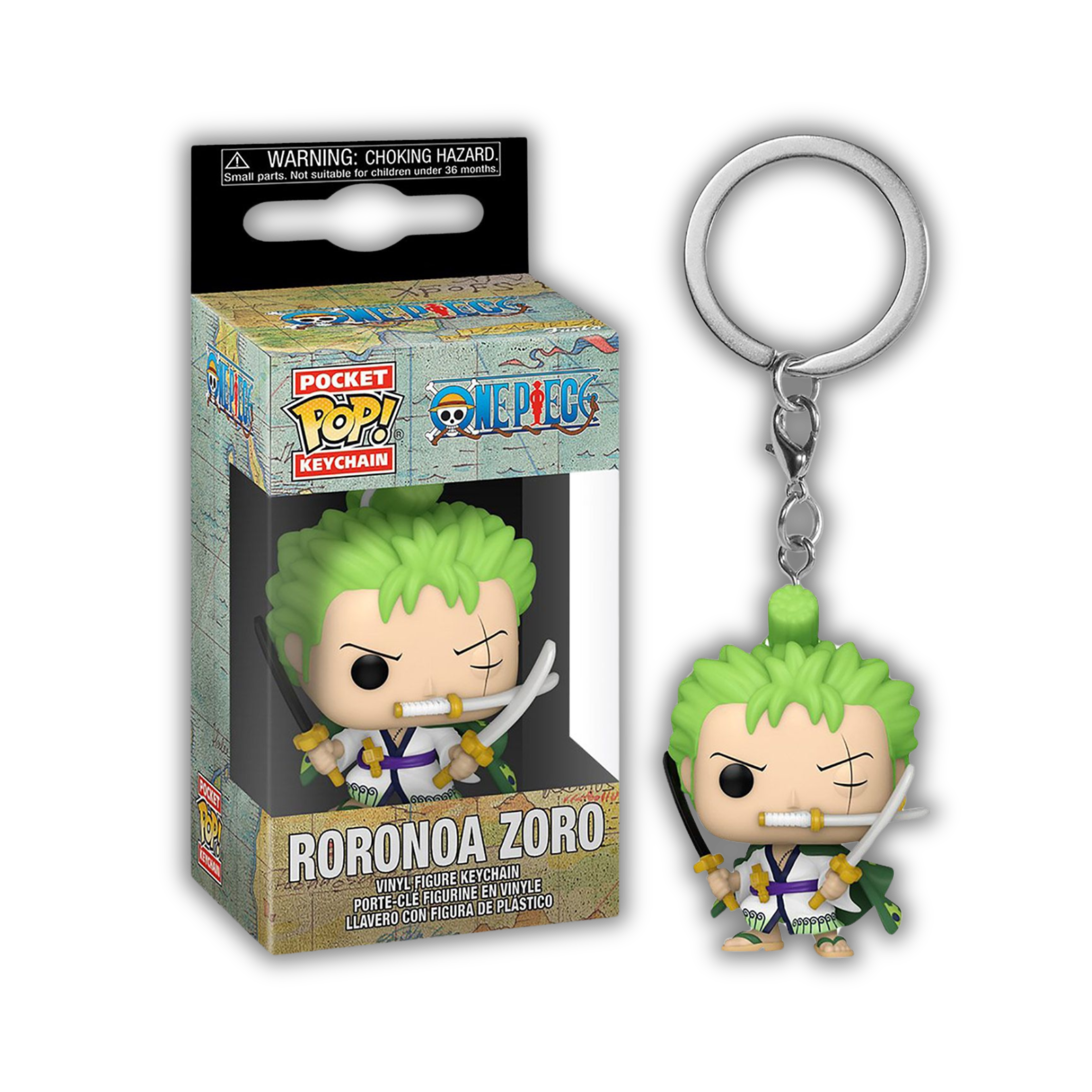 Funko POP! Keychain - One Piece - Roronoa Zoro - Schlüsselanhänger