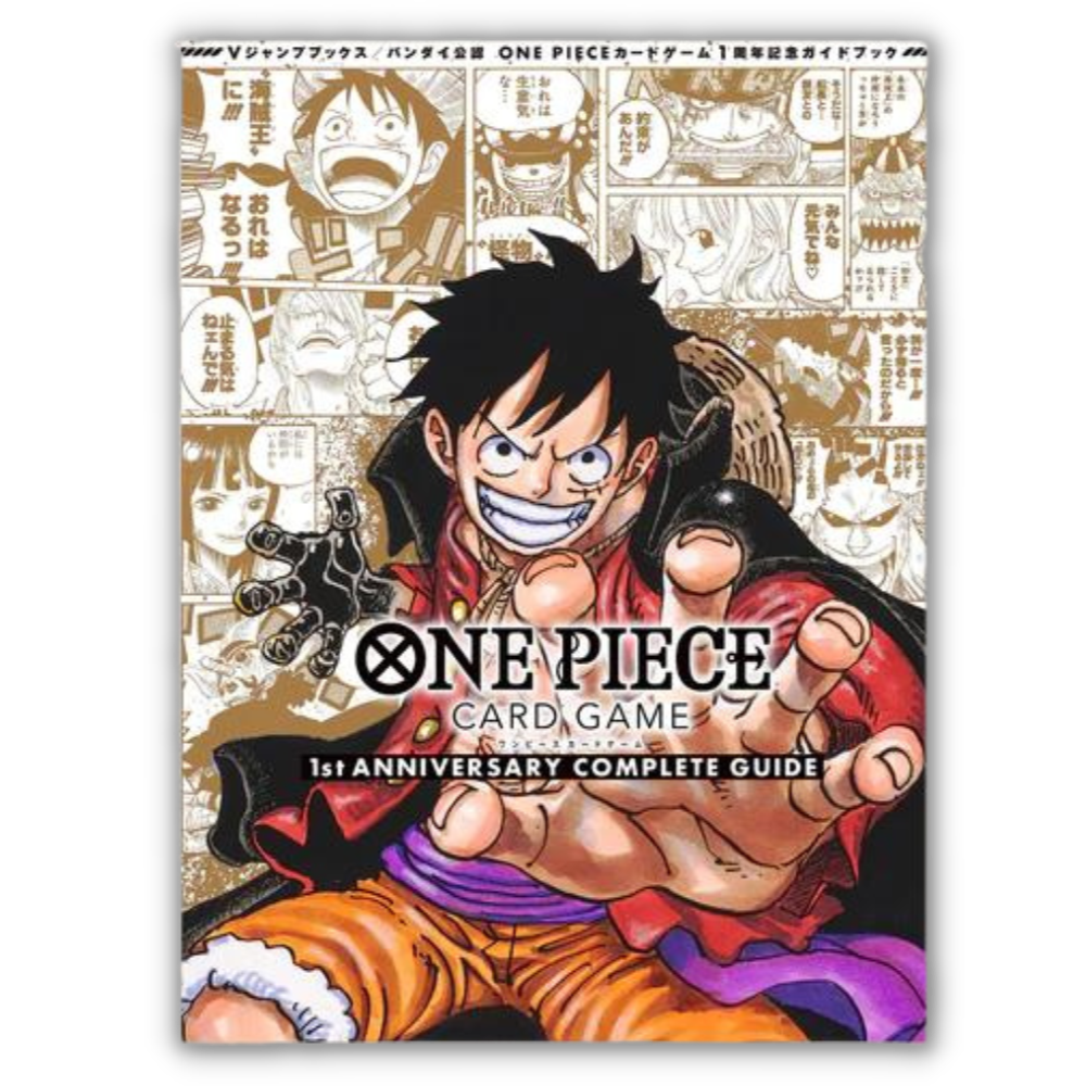 One Piece Card Game - 1st Anniversary Guide Book + Monkey D. Luffy - P-041 & Kaido - P-040 - Japanisch
