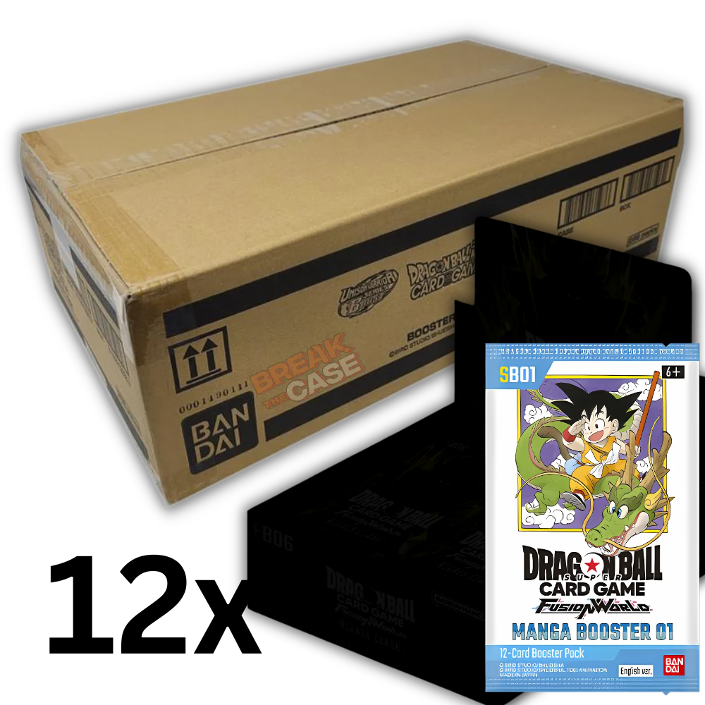 Dragon Ball Fusion World SB01 Manga Booster Case – 12x Displays – Englisch