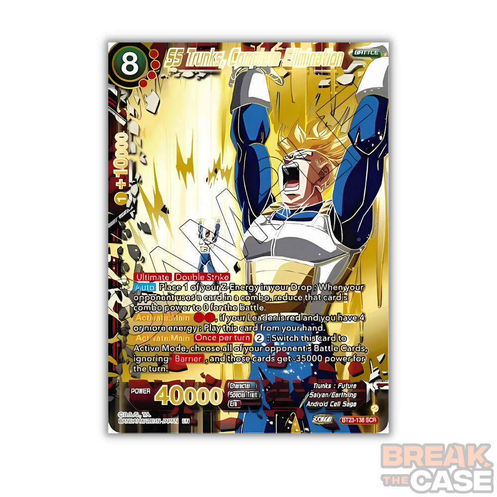 SS Trunks, Complete Elimination (Secret Rare) - Dragon Ball Super Card Game - B23 Perfect Combination