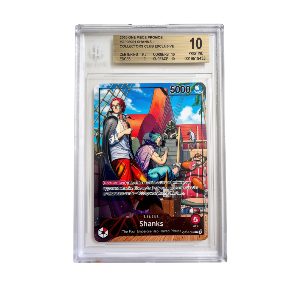 One Piece Card Game Shanks Leader OP09-001 PSA Promo BGS 10 Pristine - Englisch (EN)