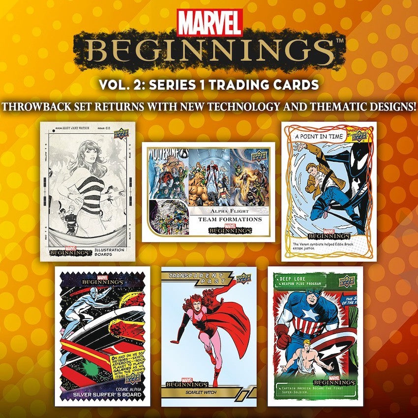 Marvel Beginnings Volume 2 Series 1 Trading Cards Box - Upper Deck - 2021