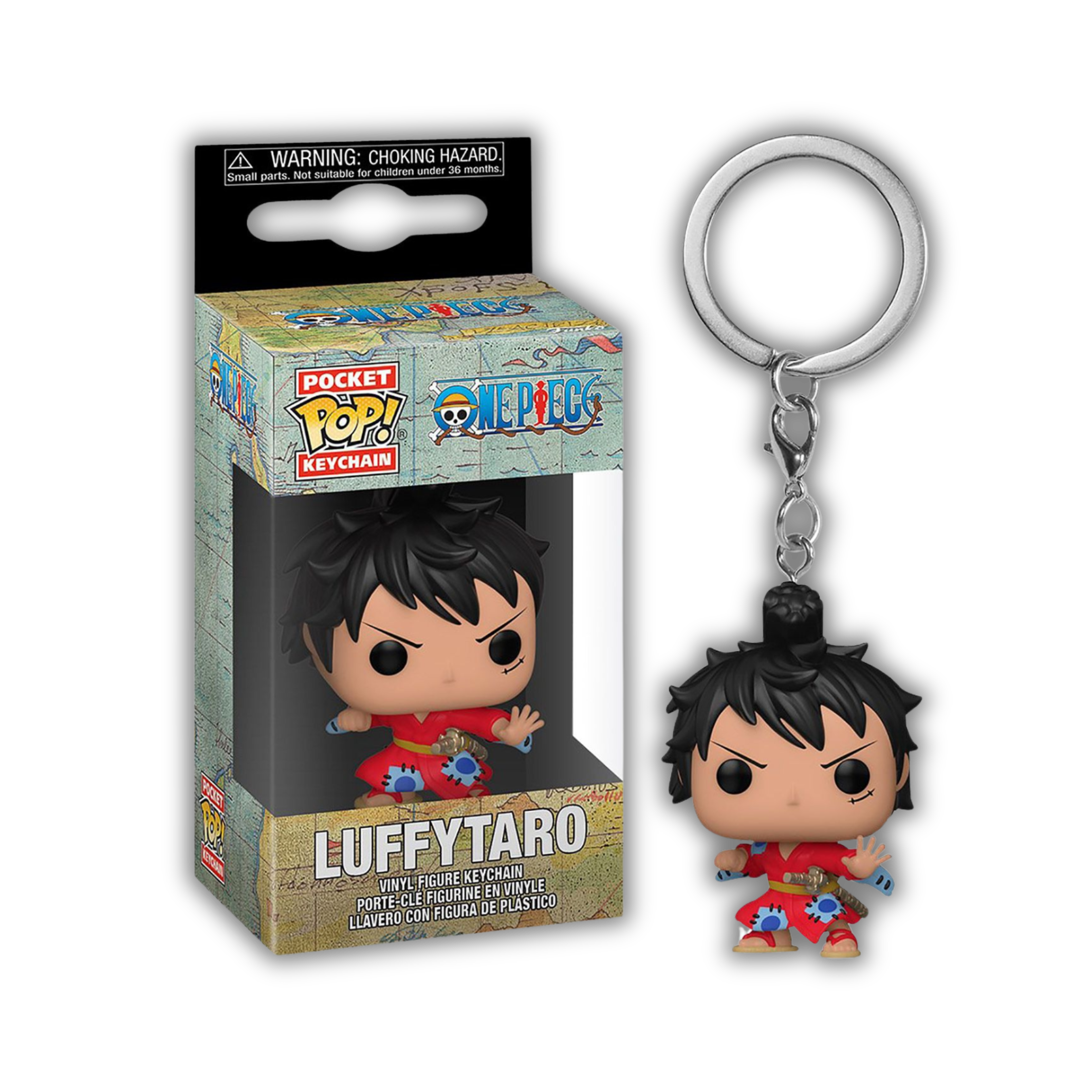Funko POP! Keychain - One Piece - Monkey D. Luffy / Luffytaro - Schlüsselanhänger