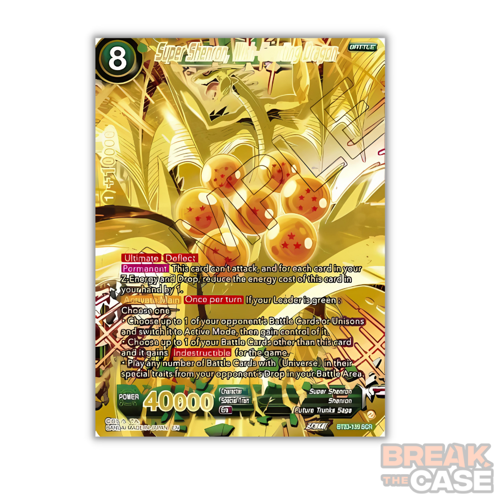 Super Shenron, Wish-Granting Dragon (Secret Rare) - Dragon Ball Super Card Game - B23 Perfect Combination