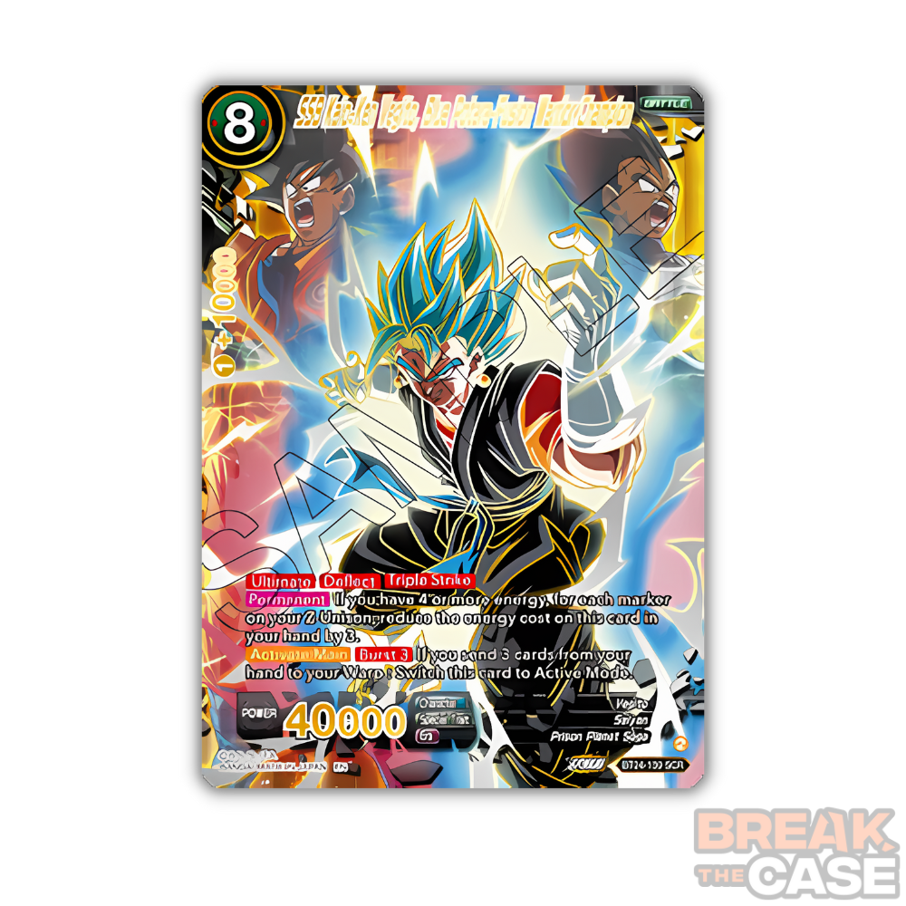 SSB Kaio-Ken Vegito, Blue Potara-Fusion Warrior Champion (V.2 - Alternate Art) - Dragon Ball Super Card Game - B24 Beyond Generation